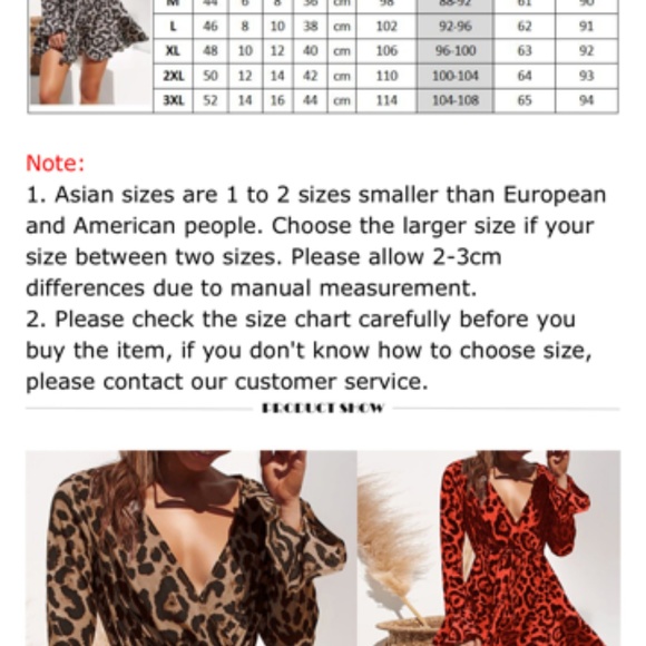 🏆Deep V Leopard Print Dress - Picture 5 of 6